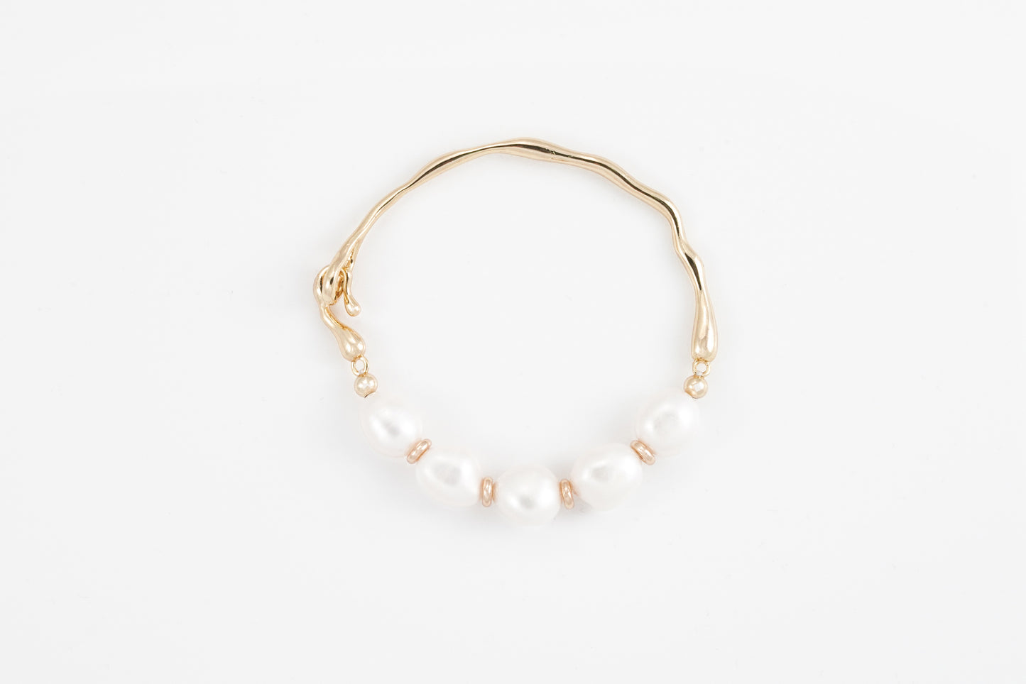 Gold Baroque Pearl Bracelet