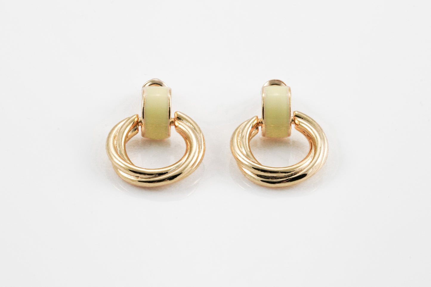 Circle Gold-Plated Earrings