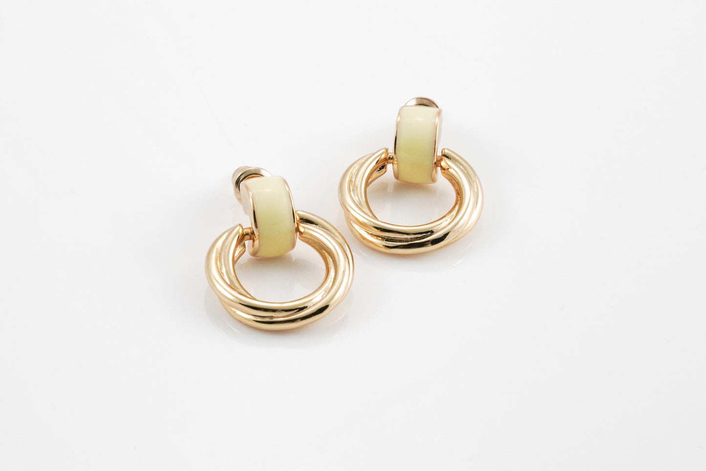 Circle Gold-Plated Earrings